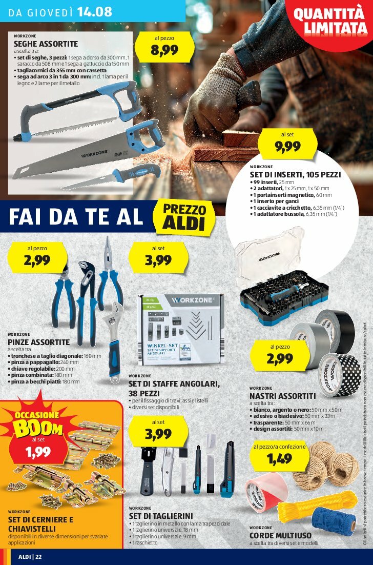 aldi - Volantino ALDI valido dal 11/08 al 17/08 - page: 22