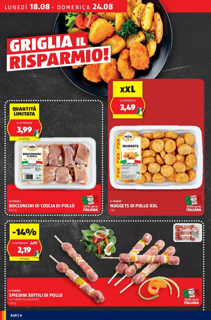 aldi - Volantino ALDI valido dal 18/08 al 24/08 - page: 6