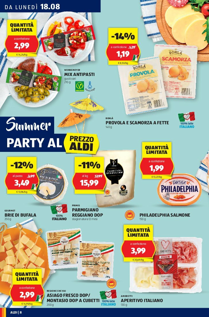 aldi - Volantino ALDI valido dal 18/08 al 24/08 - page: 8