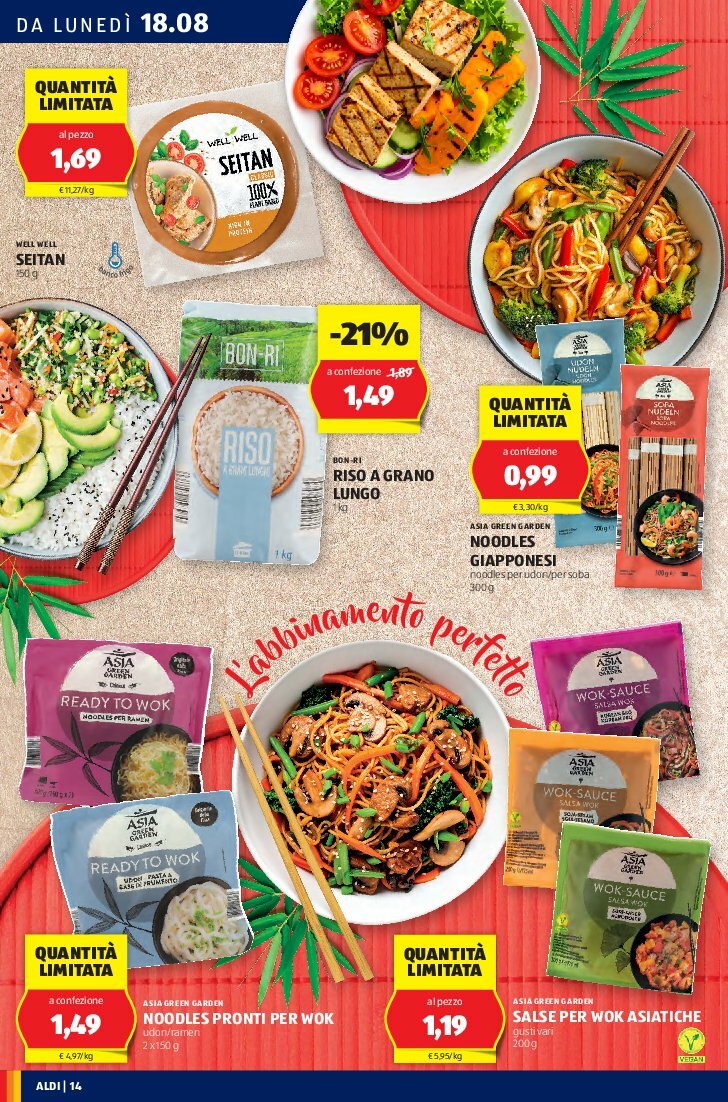 aldi - Volantino ALDI valido dal 18/08 al 24/08 - page: 14
