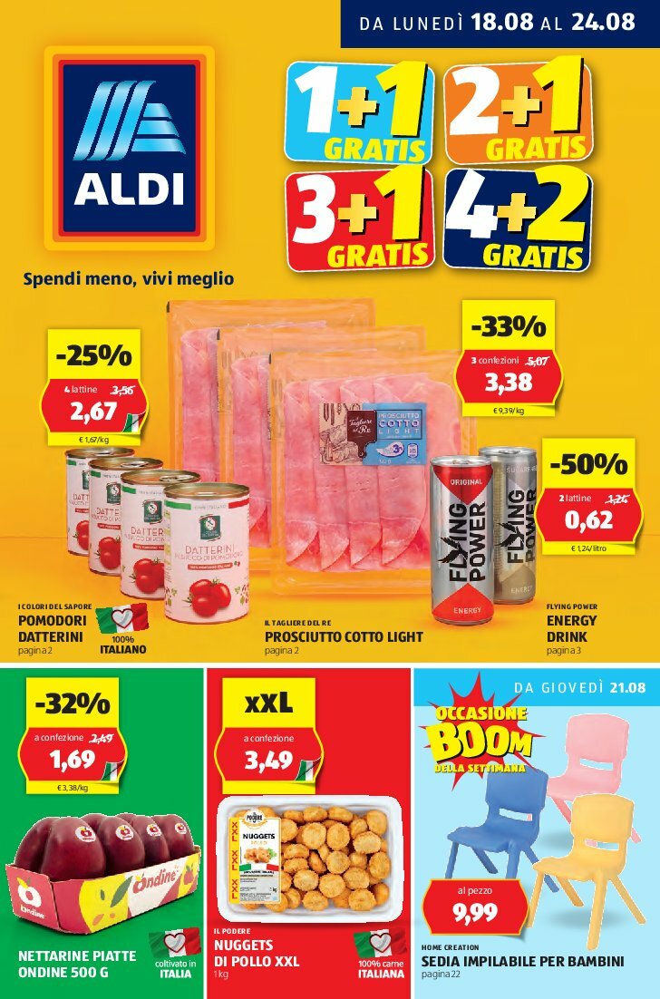 aldi - Volantino ALDI valido dal 18/08 al 24/08