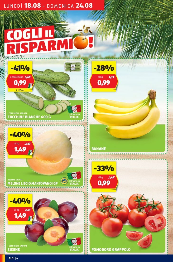 aldi - Volantino ALDI valido dal 18/08 al 24/08 - page: 4