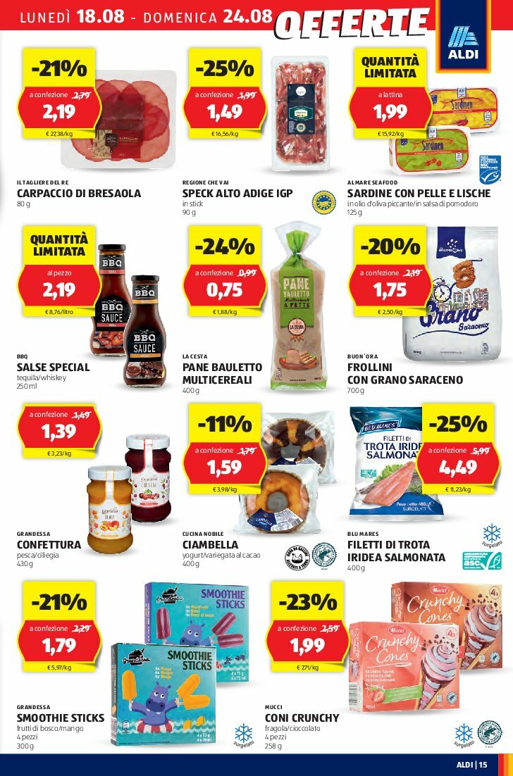 aldi - Volantino ALDI valido dal 18/08 al 24/08 - page: 15