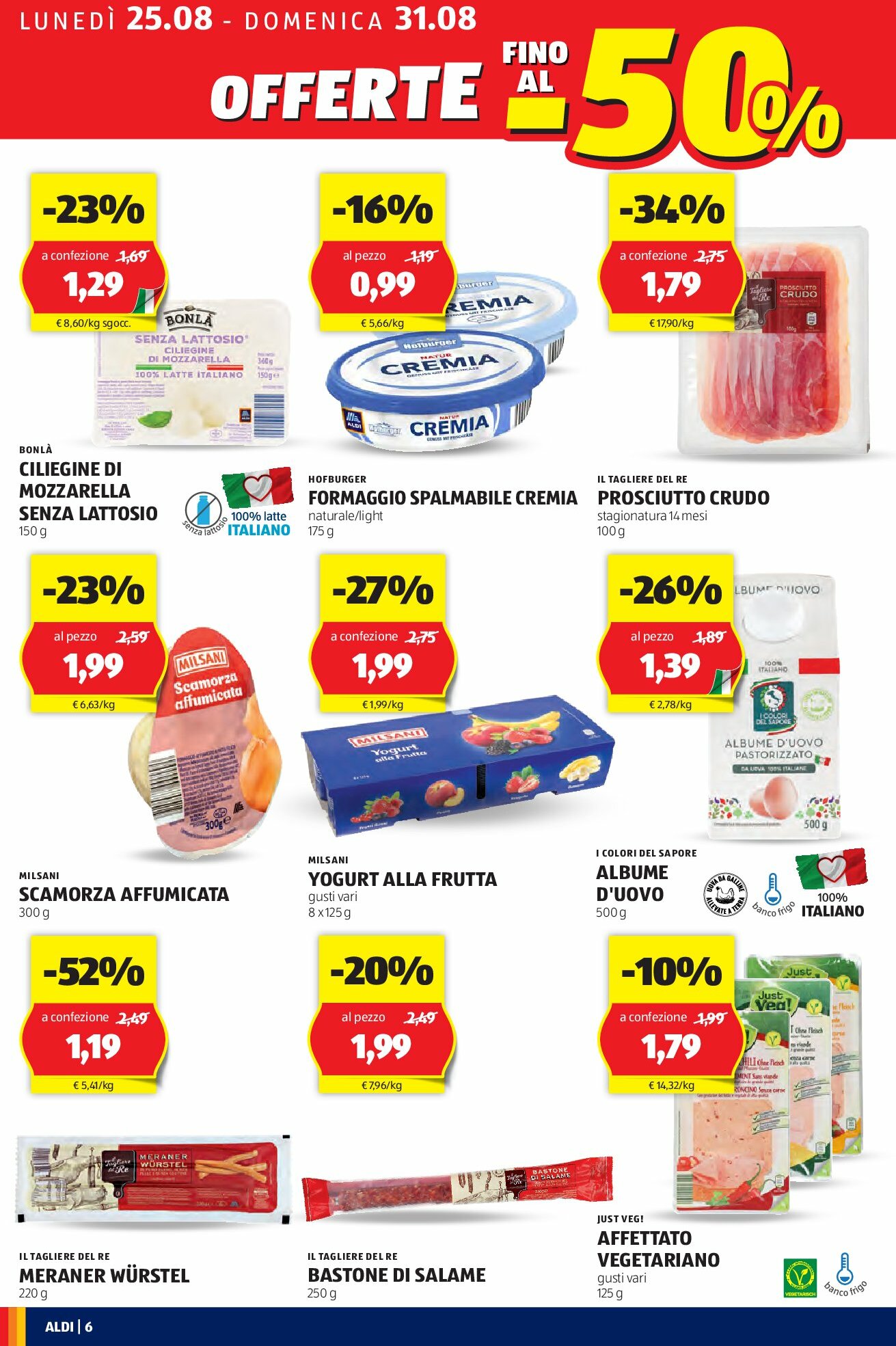 aldi - Volantino ALDI valido dal 25/08 al 31/08 - page: 6