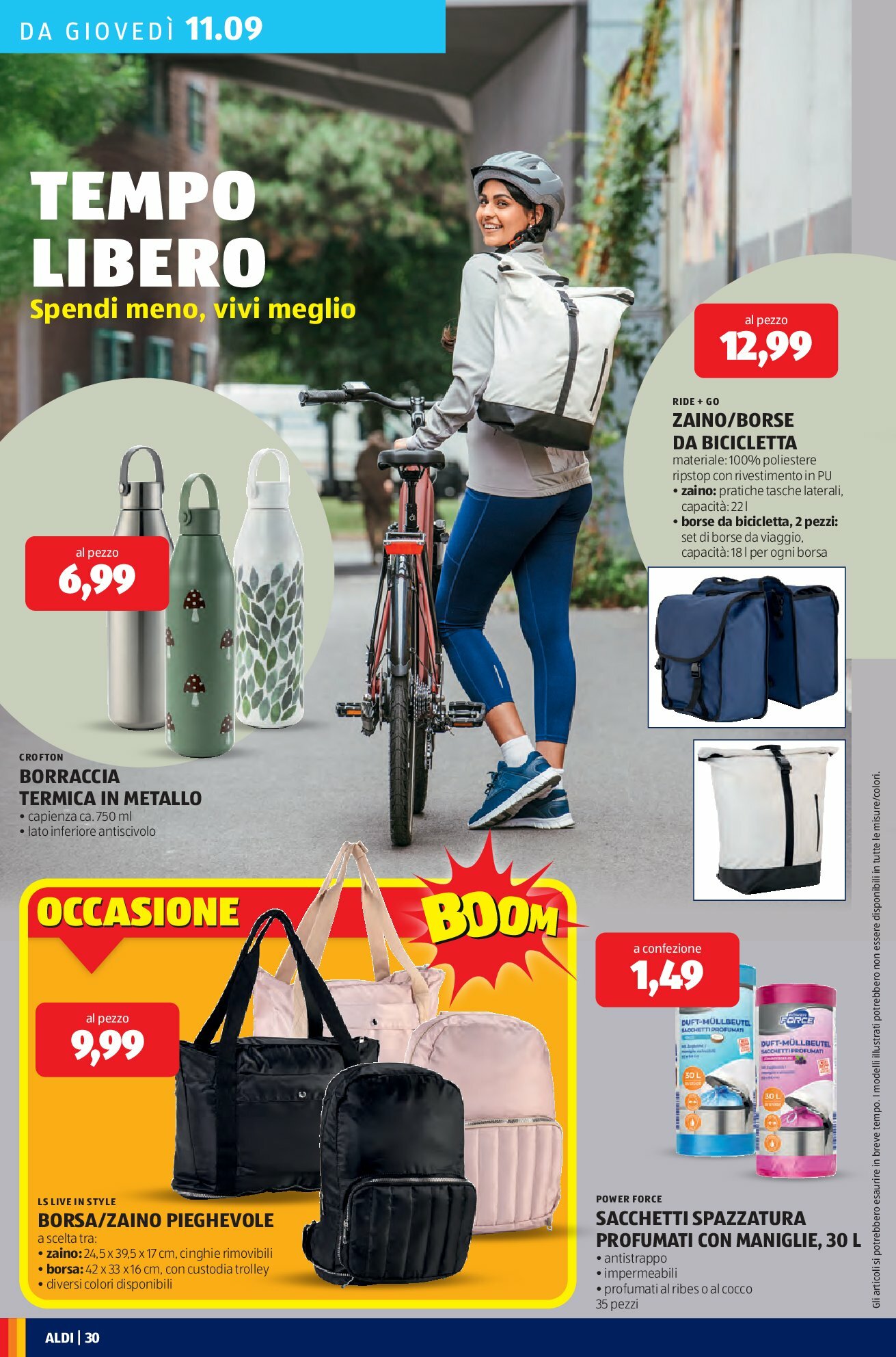 aldi - Volantino ALDI valido dal 08/09 al 14/09 - page: 30
