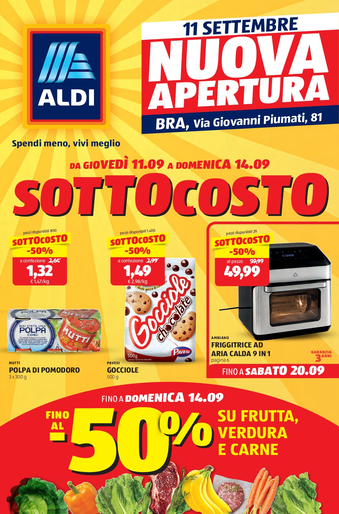 aldi - Volantino ALDI - Nuova Apertura Bra valido dal 11/09 al 20/09