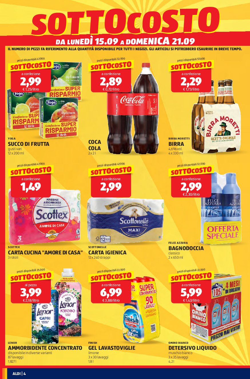aldi - Volantino ALDI valido dal 15/09 al 21/09 - page: 4