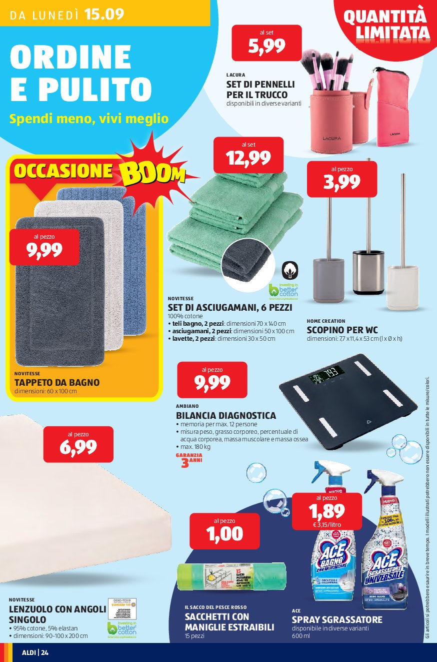 aldi - Volantino ALDI valido dal 15/09 al 21/09 - page: 24
