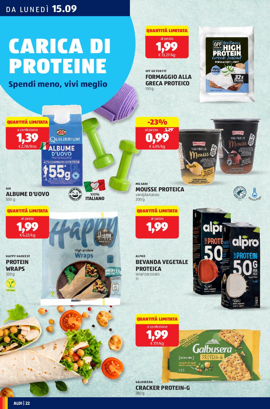 aldi - Volantino ALDI valido dal 15/09 al 21/09 - page: 22