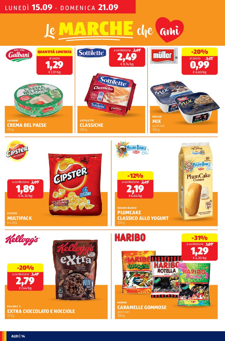 aldi - Volantino ALDI valido dal 15/09 al 21/09 - page: 14