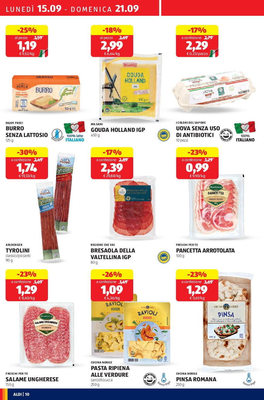 aldi - Volantino ALDI valido dal 15/09 al 21/09 - page: 10