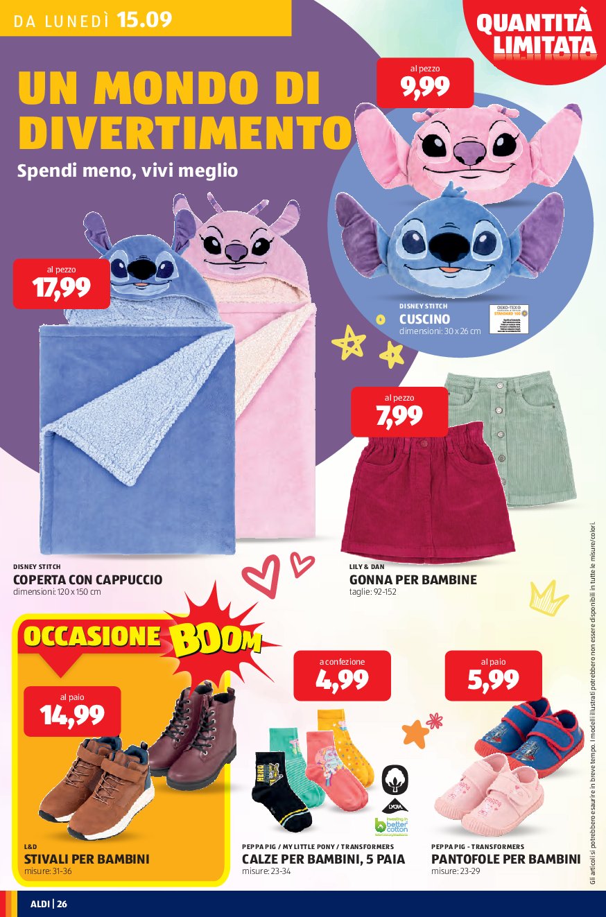 aldi - Volantino ALDI valido dal 15/09 al 21/09 - page: 26
