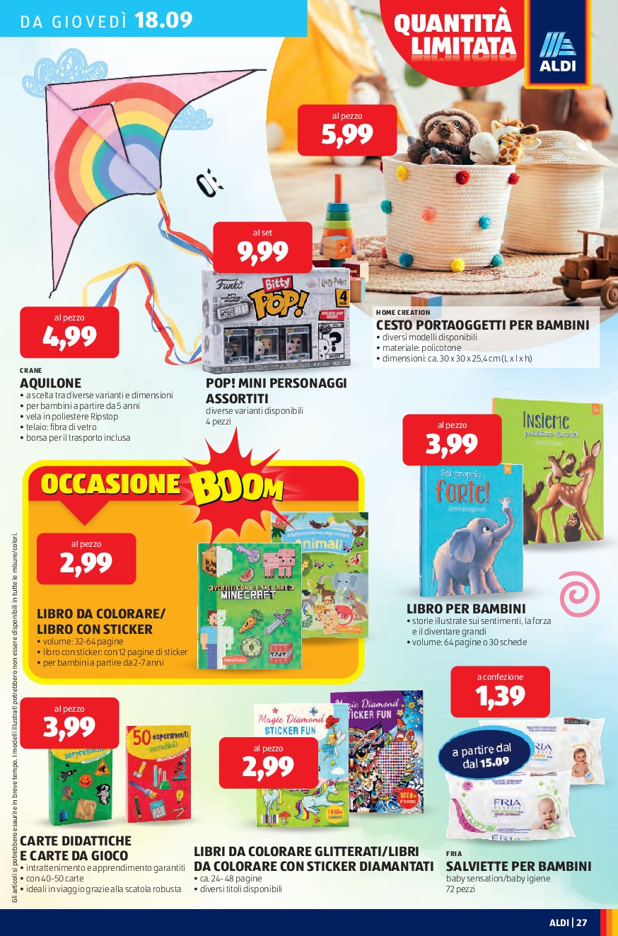 aldi - Volantino ALDI valido dal 15/09 al 21/09 - page: 27
