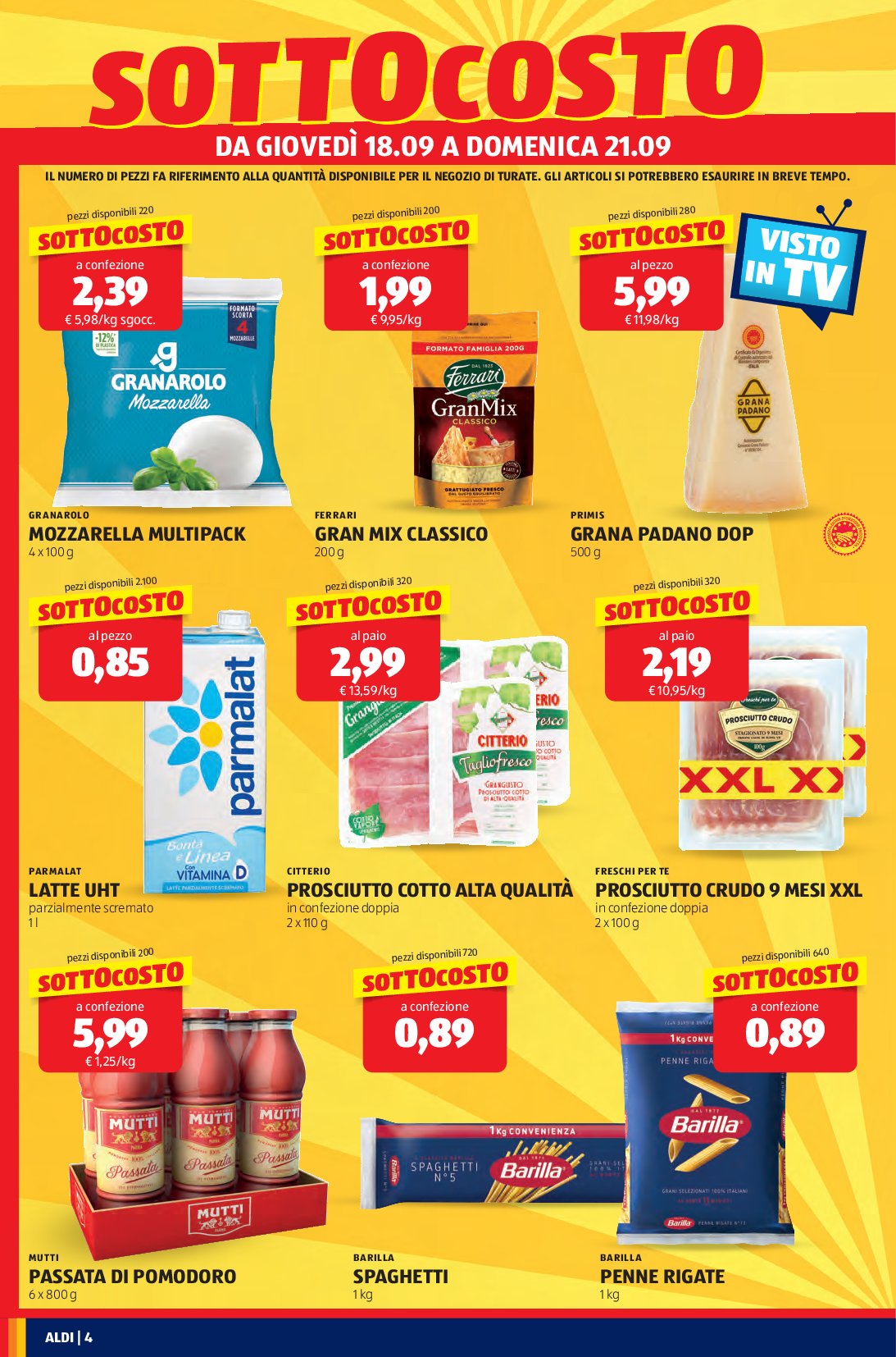 aldi - Volantino ALDI - Nuova Apertura Turate valido dal 18/09 al 21/09 - page: 4