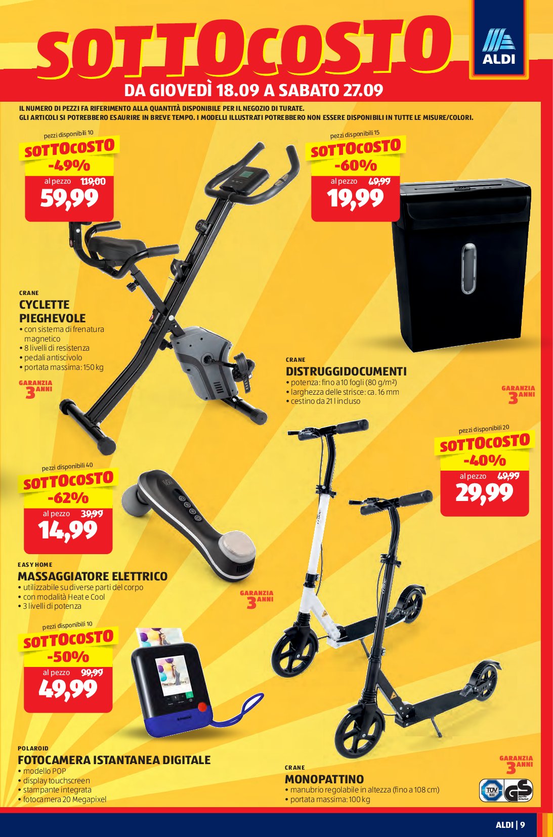 aldi - Volantino ALDI - Nuova Apertura Turate valido dal 18/09 al 21/09 - page: 9