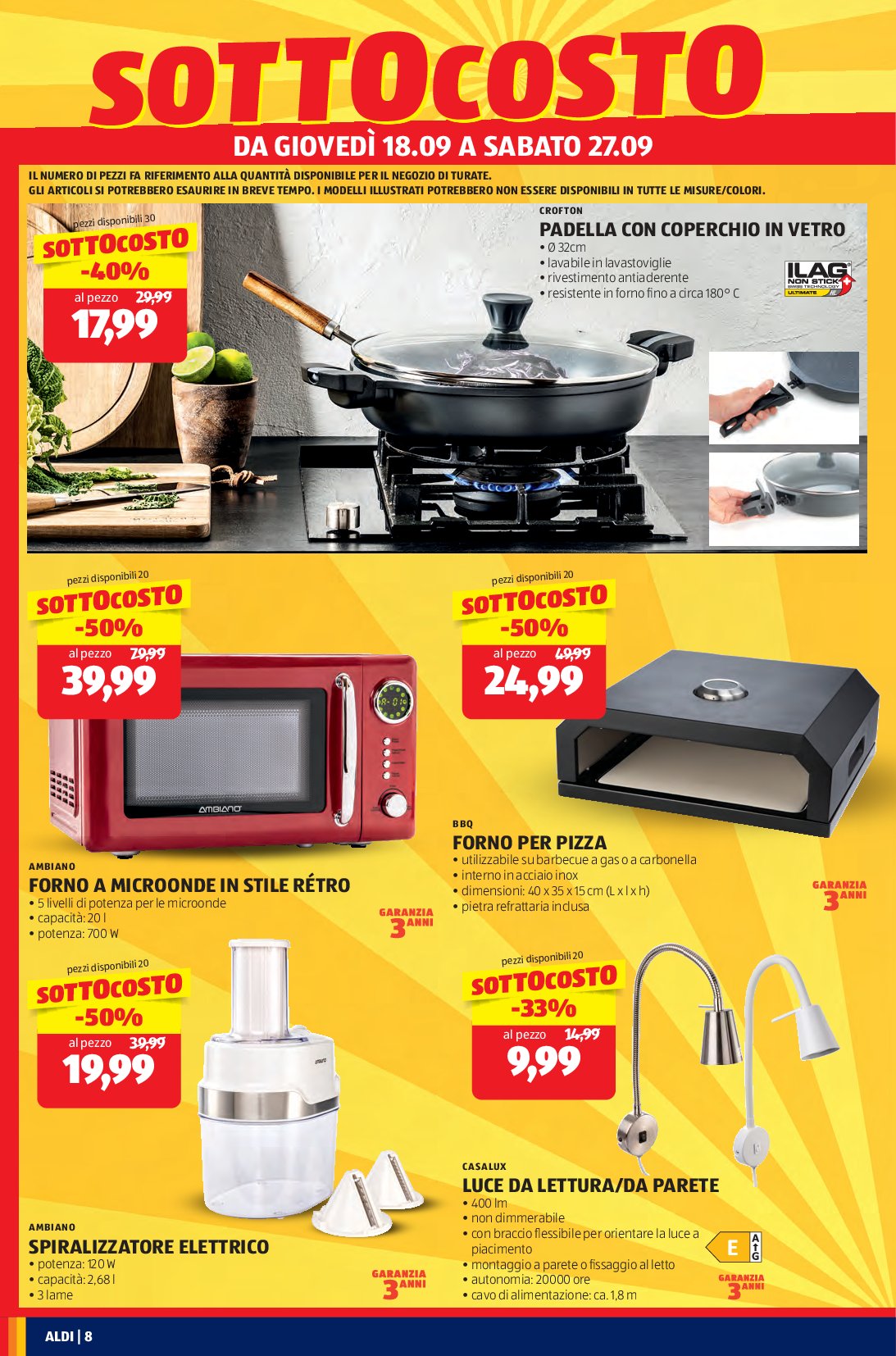 aldi - Volantino ALDI - Nuova Apertura Turate valido dal 18/09 al 21/09 - page: 8