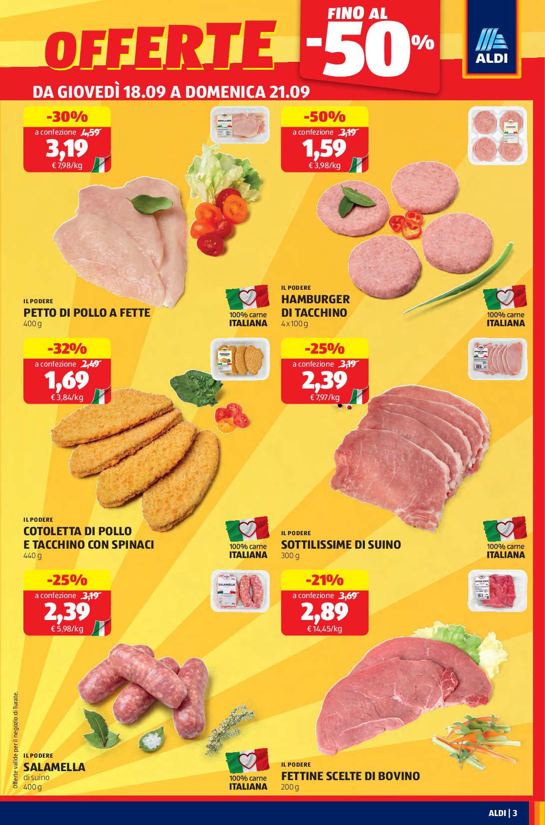 aldi - Volantino ALDI - Nuova Apertura Turate valido dal 18/09 al 21/09 - page: 3