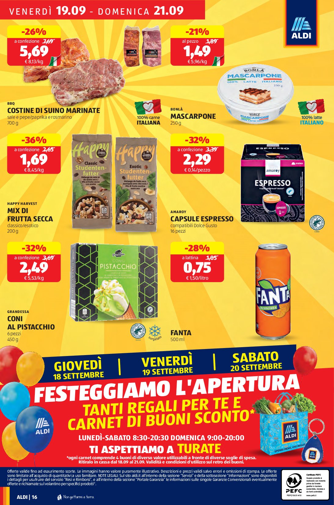 aldi - Volantino ALDI - Nuova Apertura Turate valido dal 18/09 al 21/09 - page: 16