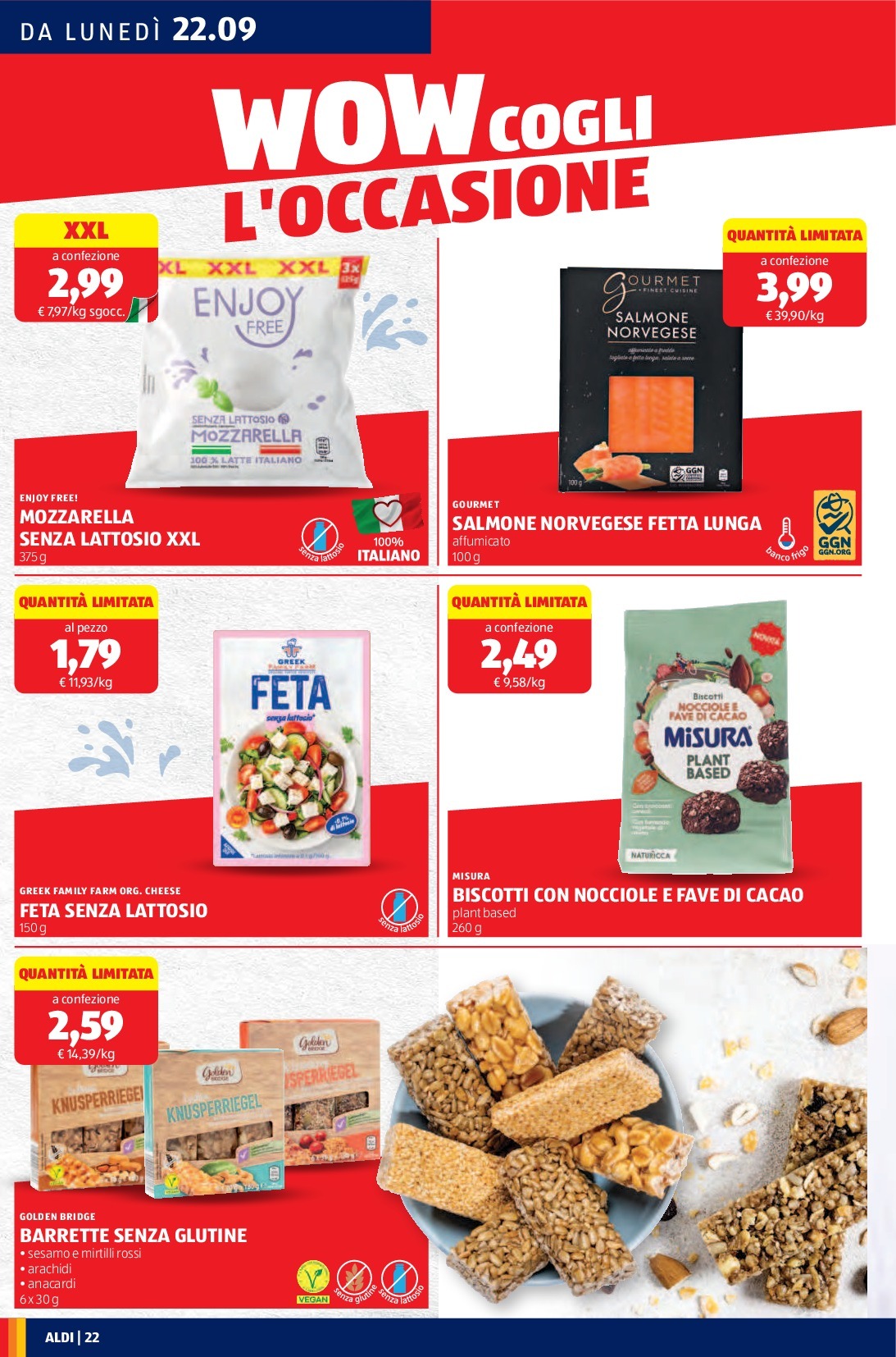 aldi - Volantino ALDI valido dal 22/09 al 28/09 - page: 22