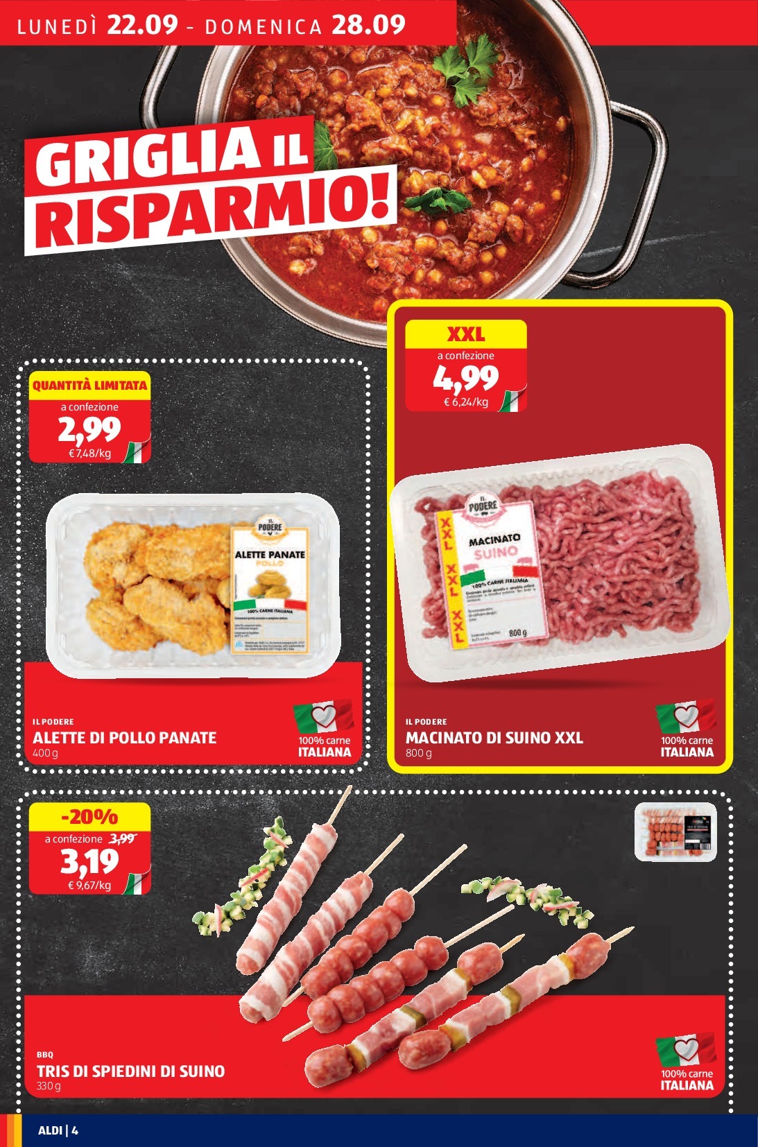 aldi - Volantino ALDI valido dal 22/09 al 28/09 - page: 4