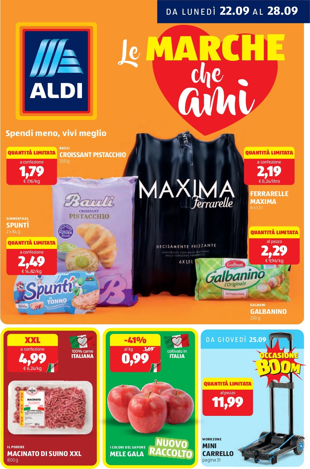 aldi - Volantino ALDI valido dal 22/09 al 28/09