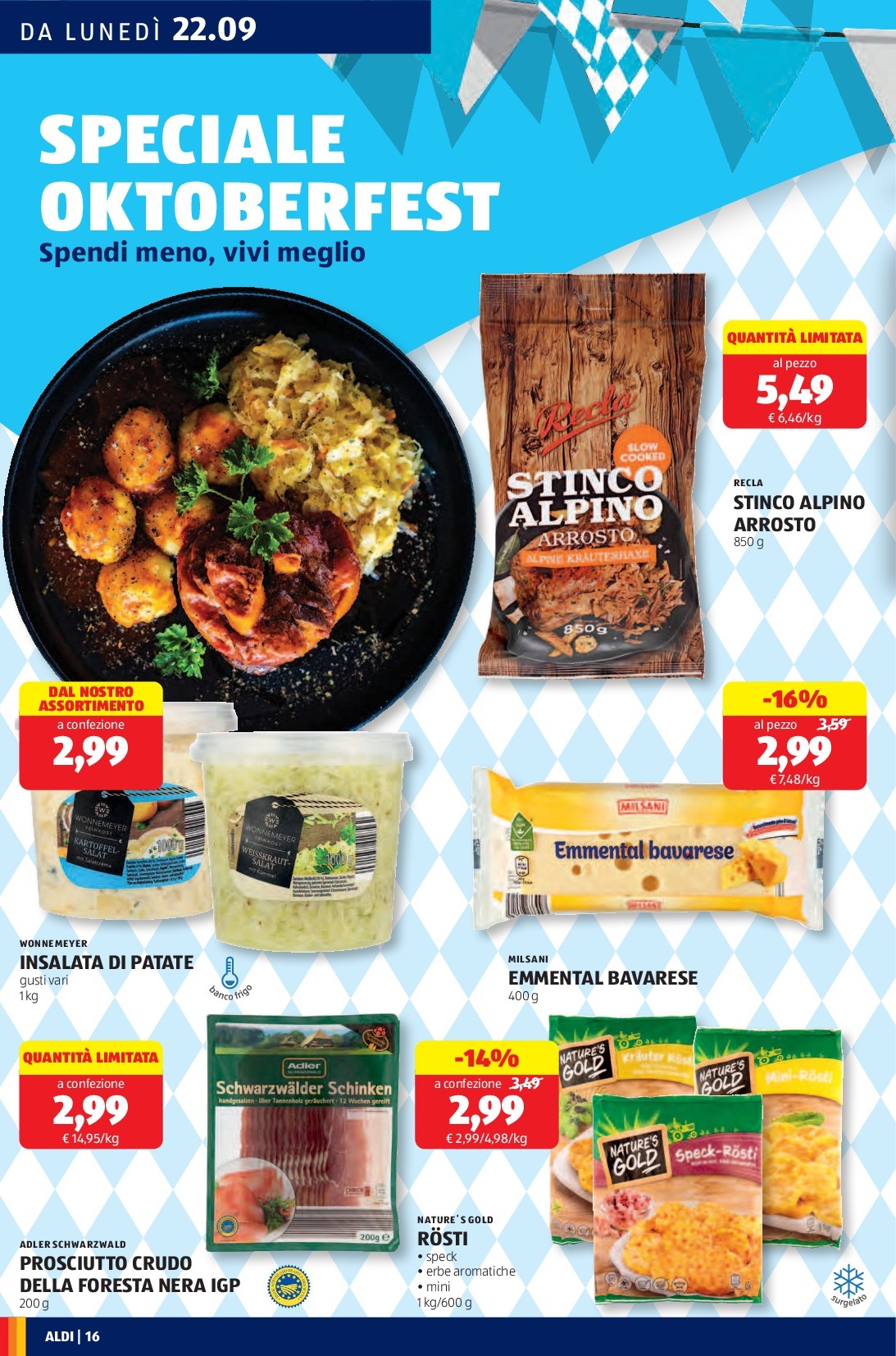 aldi - Volantino ALDI valido dal 22/09 al 28/09 - page: 16
