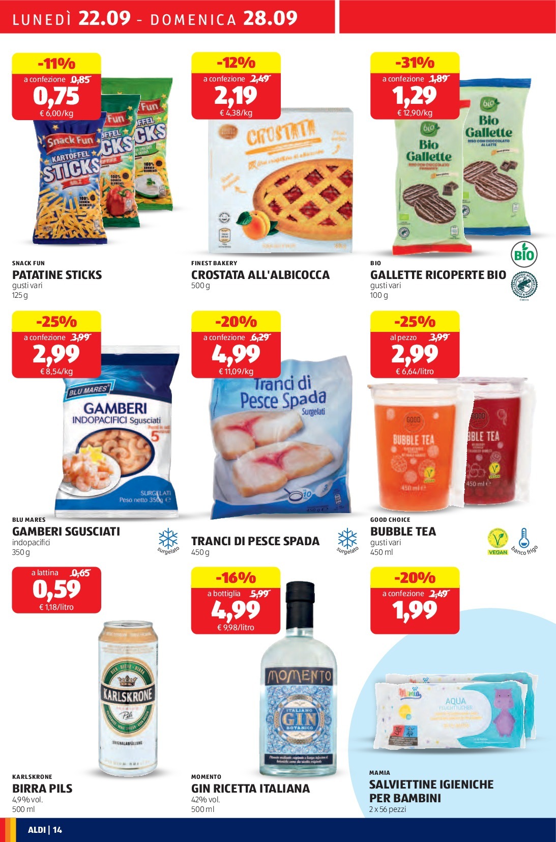 aldi - Volantino ALDI valido dal 22/09 al 28/09 - page: 14