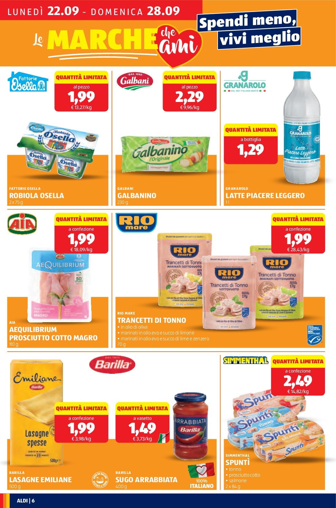 aldi - Volantino ALDI valido dal 22/09 al 28/09 - page: 6