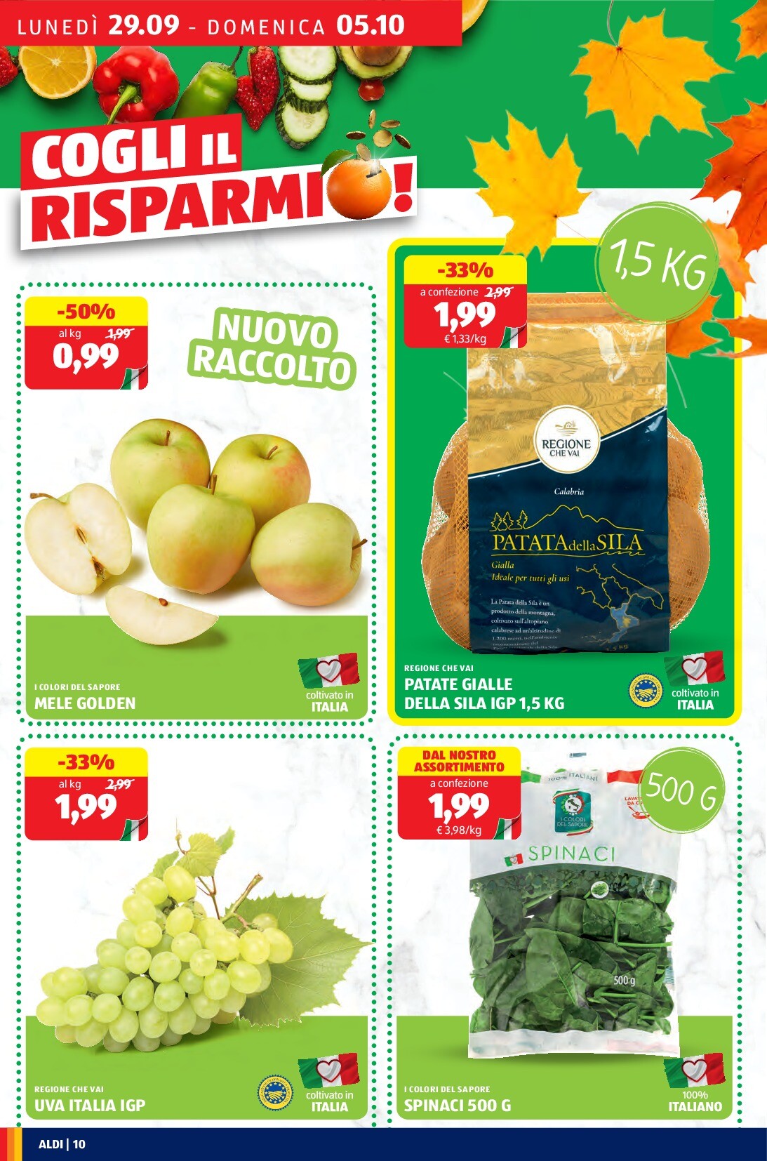 aldi - Volantino ALDI valido dal 29/09 al 05/10 - page: 10