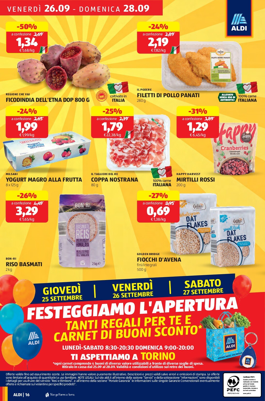 aldi - Volantino ALDI - Nuova Apertura Torino valido dal 25/09 al 04/10 - page: 16