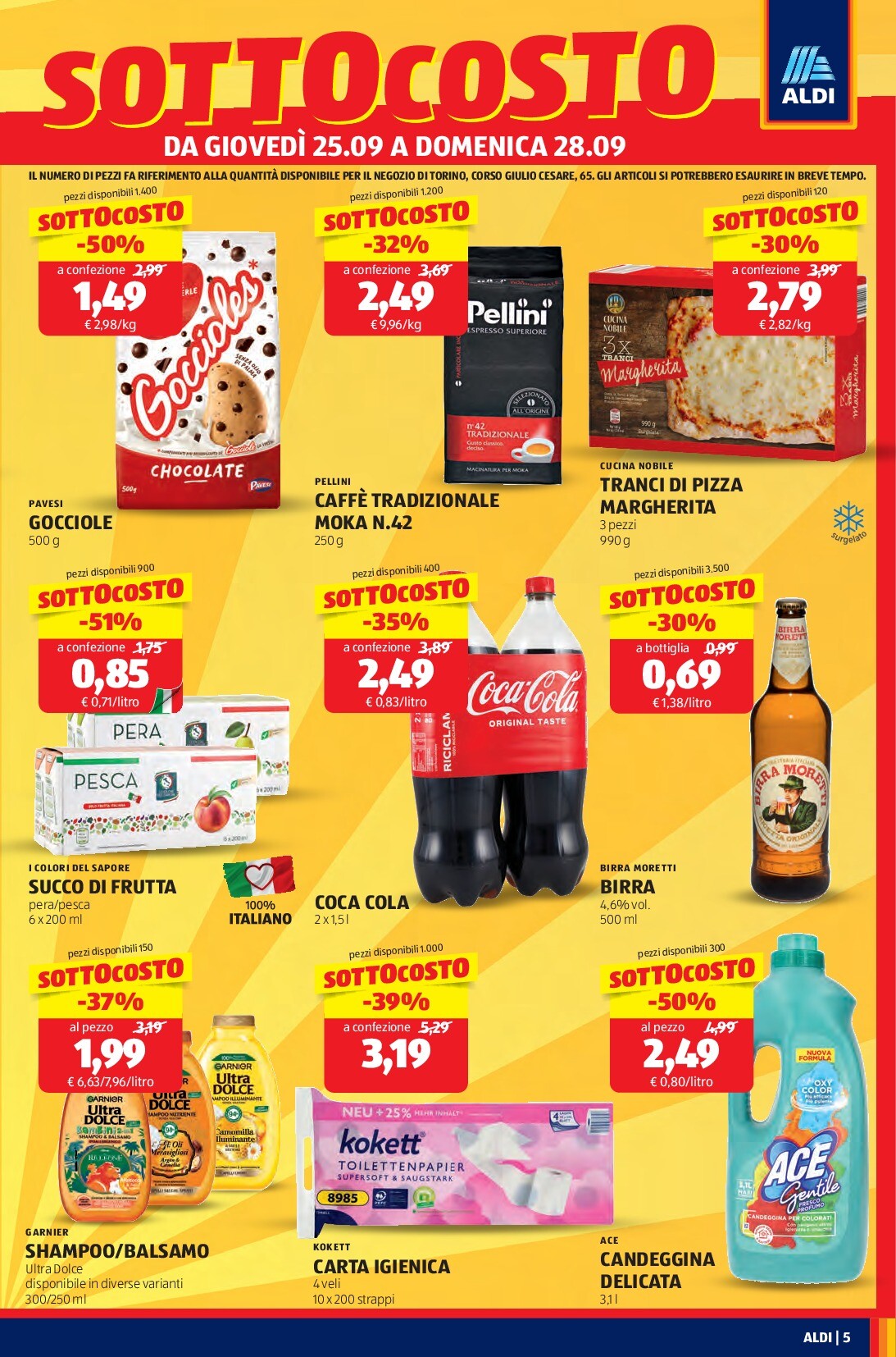 aldi - Volantino ALDI - Nuova Apertura Torino valido dal 25/09 al 04/10 - page: 5