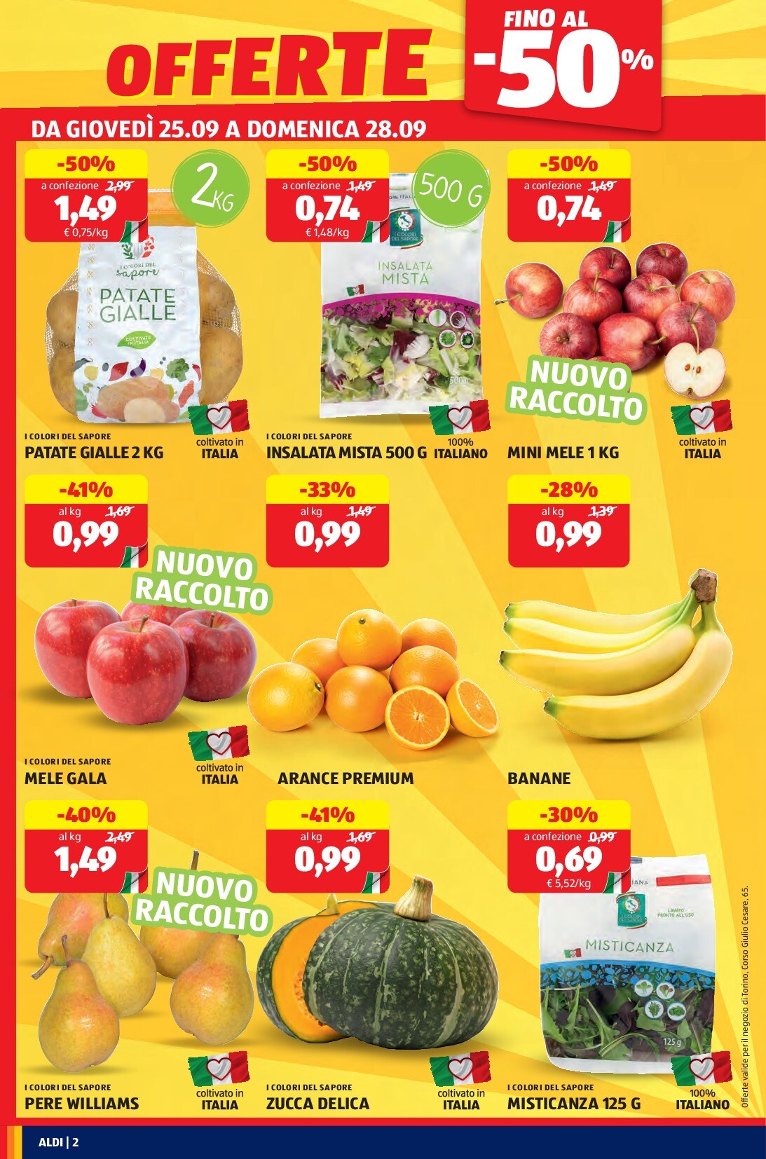 aldi - Volantino ALDI - Nuova Apertura Torino valido dal 25/09 al 04/10 - page: 2