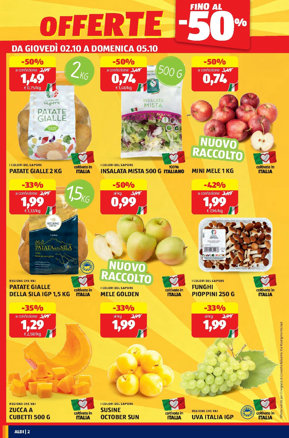 aldi - Volantino ALDI - Nuova Apertura Cinisello Balsamo valido dal 02/10 al 11/10 - page: 2