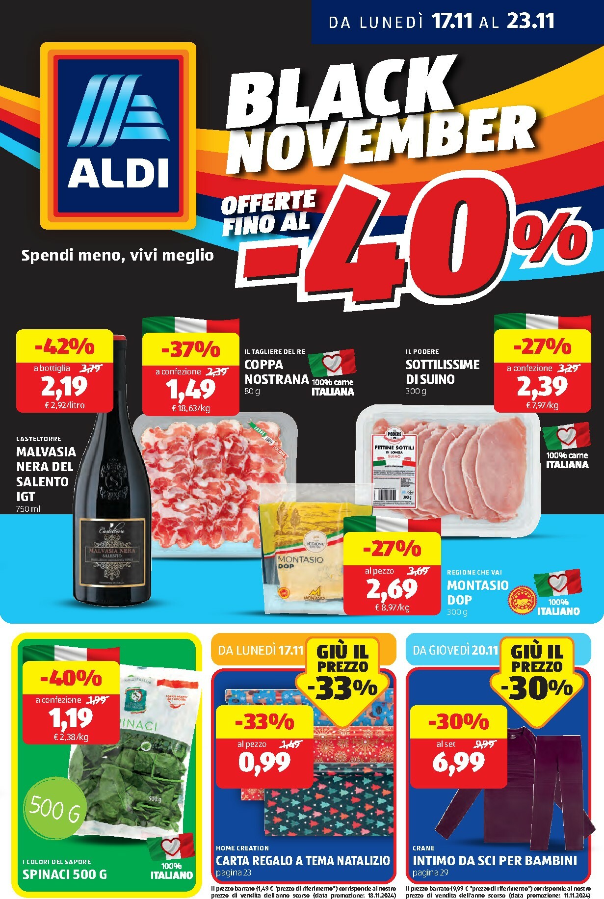 aldi - Volantino ALDI - Black November valido dal 17/11 al 23/11