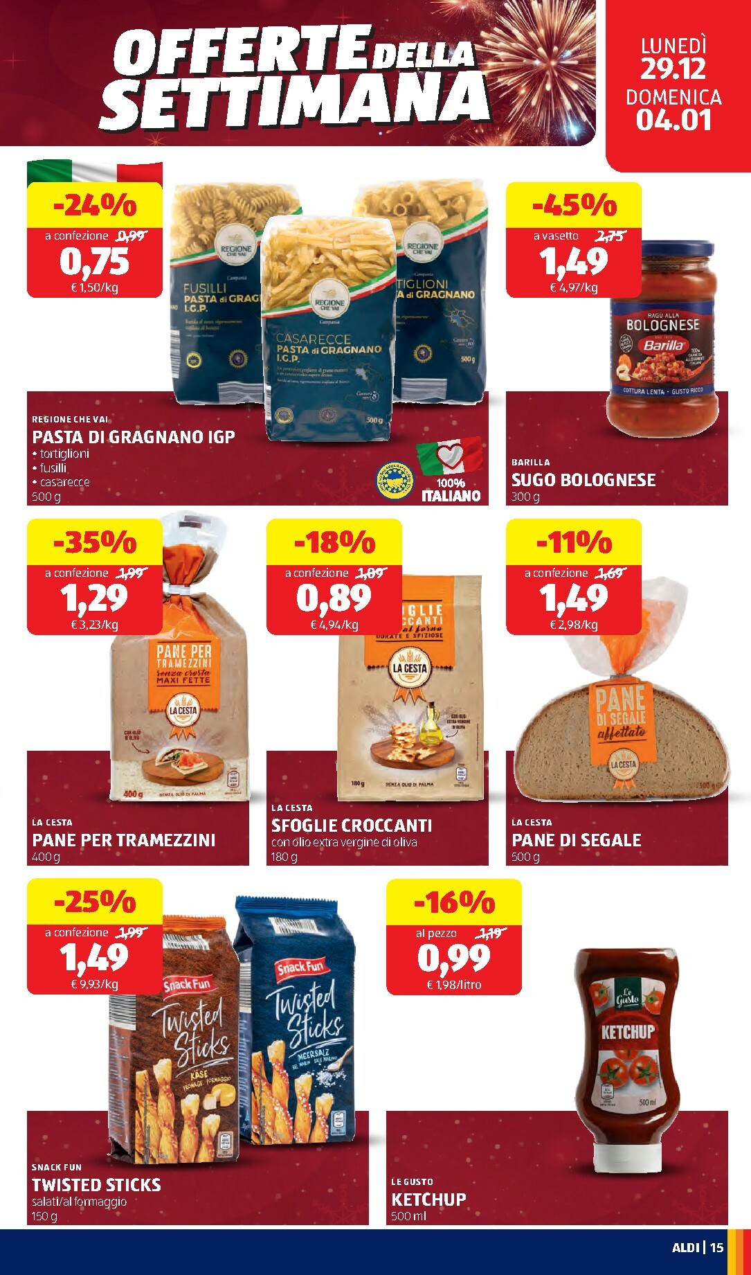 aldi - Volantino ALDI valido dal 29/12 al 04/01 - page: 15