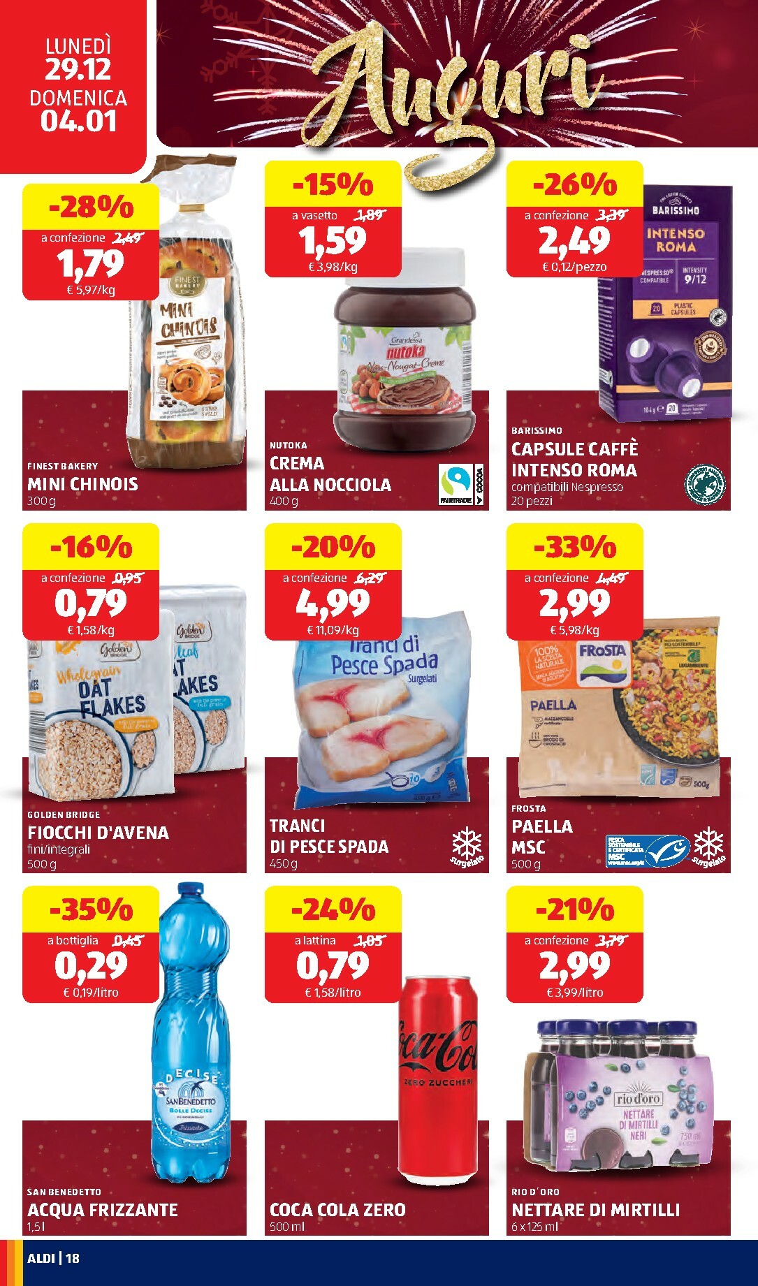 aldi - Volantino ALDI valido dal 29/12 al 04/01 - page: 18