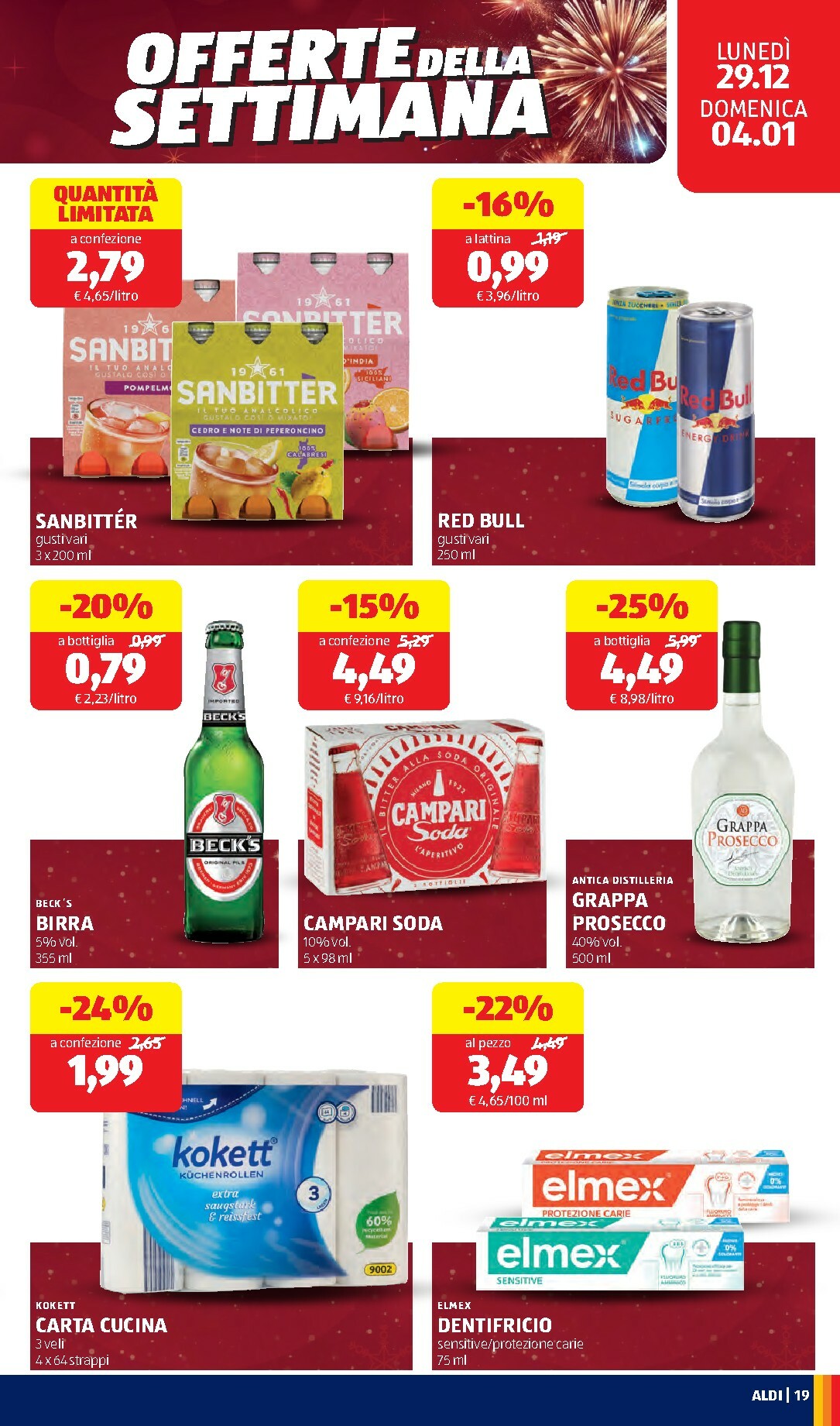 aldi - Volantino ALDI valido dal 29/12 al 04/01 - page: 19