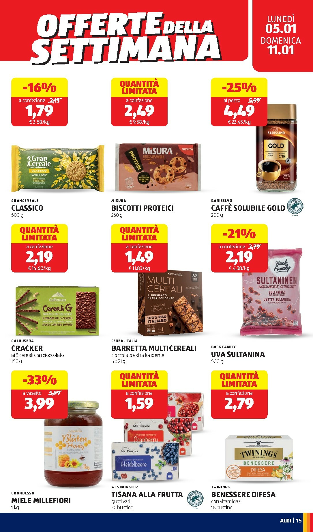 aldi - Volantino ALDI valido dal 05/01 al 11/01 - page: 15
