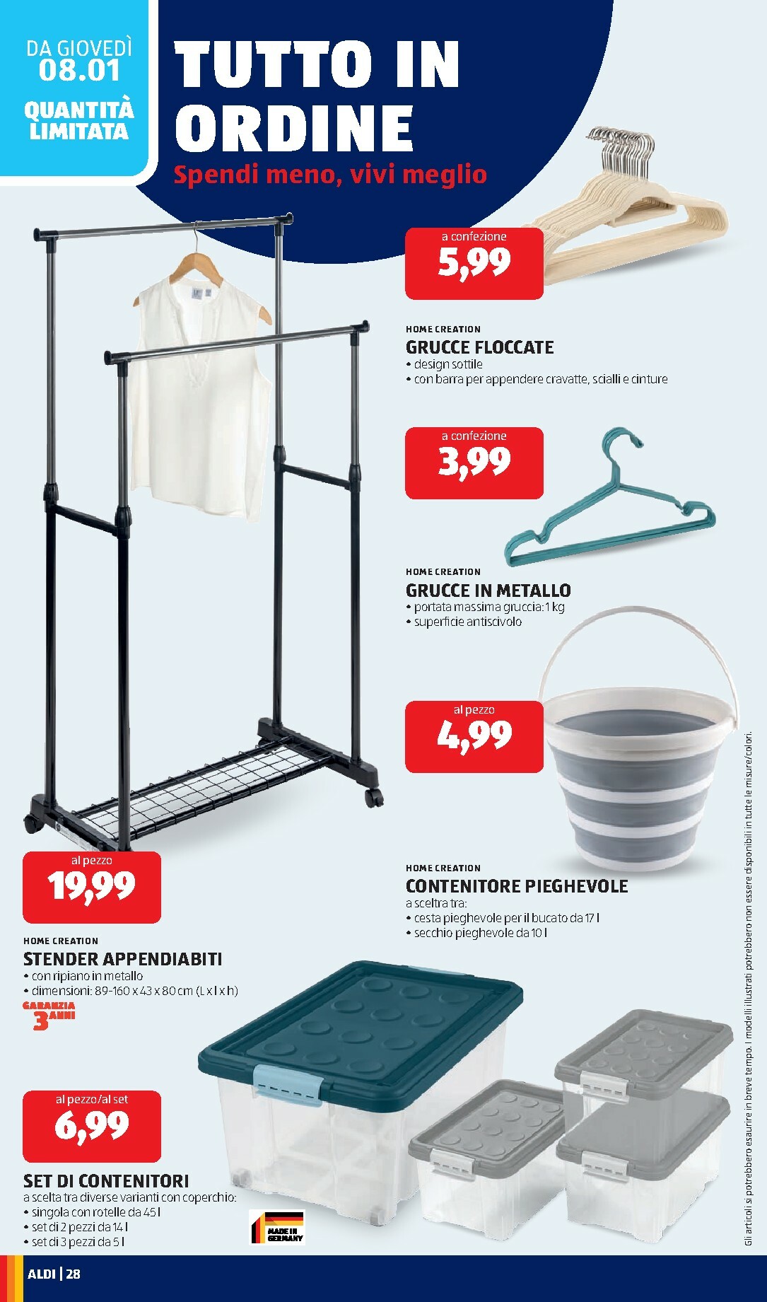 aldi - Volantino ALDI valido dal 05/01 al 11/01 - page: 28