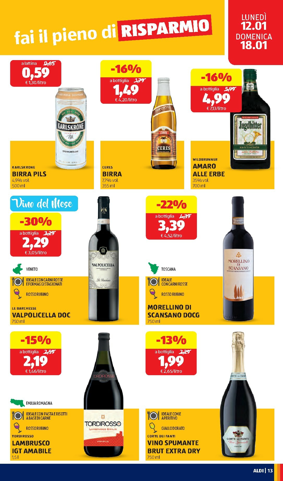 aldi - Volantino ALDI valido dal 12/01 al 18/01 - page: 13