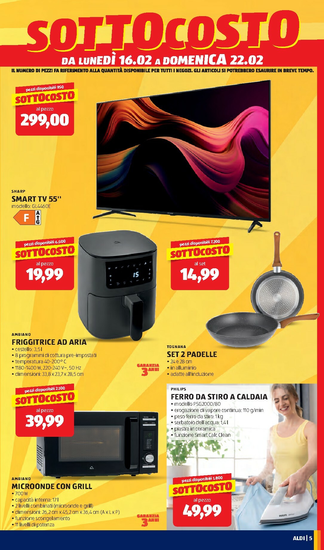 aldi - Volantino ALDI valido dal 16/02/2026 al 22/02/2026 - page: 5