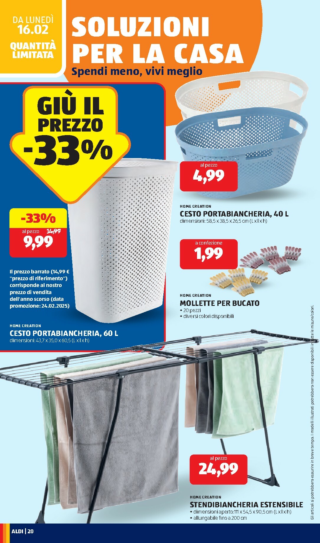 aldi - Volantino ALDI valido dal 16/02/2026 al 22/02/2026 - page: 20