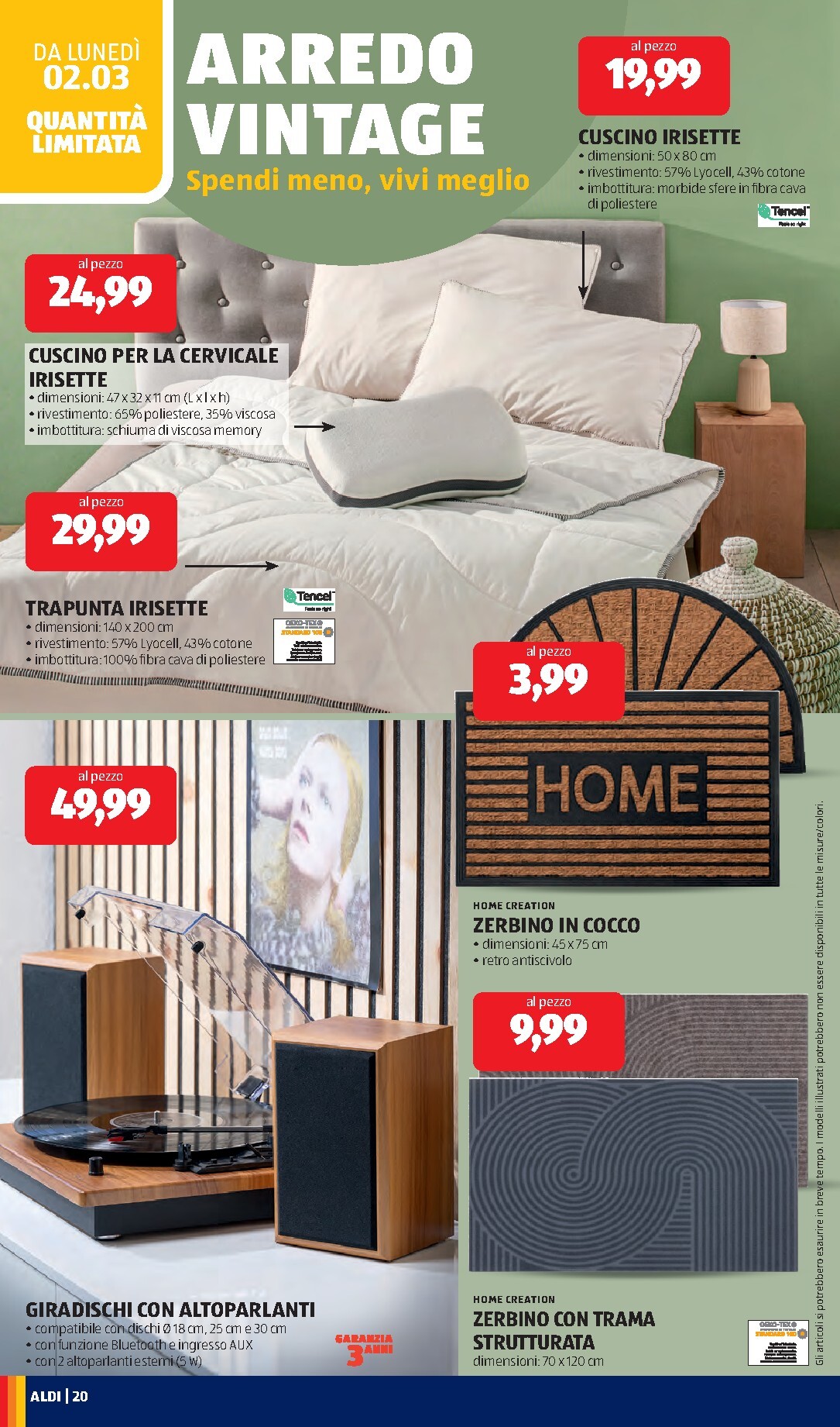 aldi - Volantino ALDI valido dal 02/03/2026 al 08/03/2026 - page: 20
