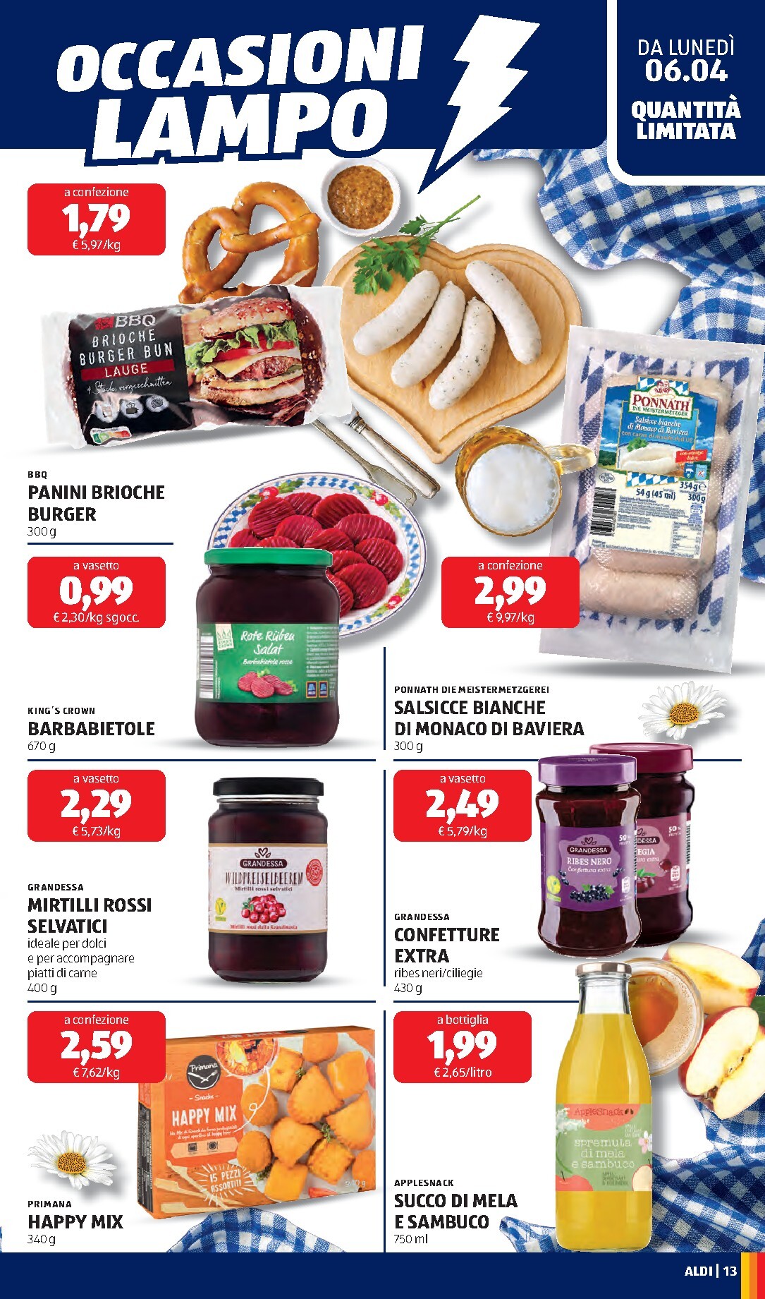 aldi - Volantino ALDI - Prezzi Bassi valido dal 06/04/2026 al 30/04/2026 - page: 13