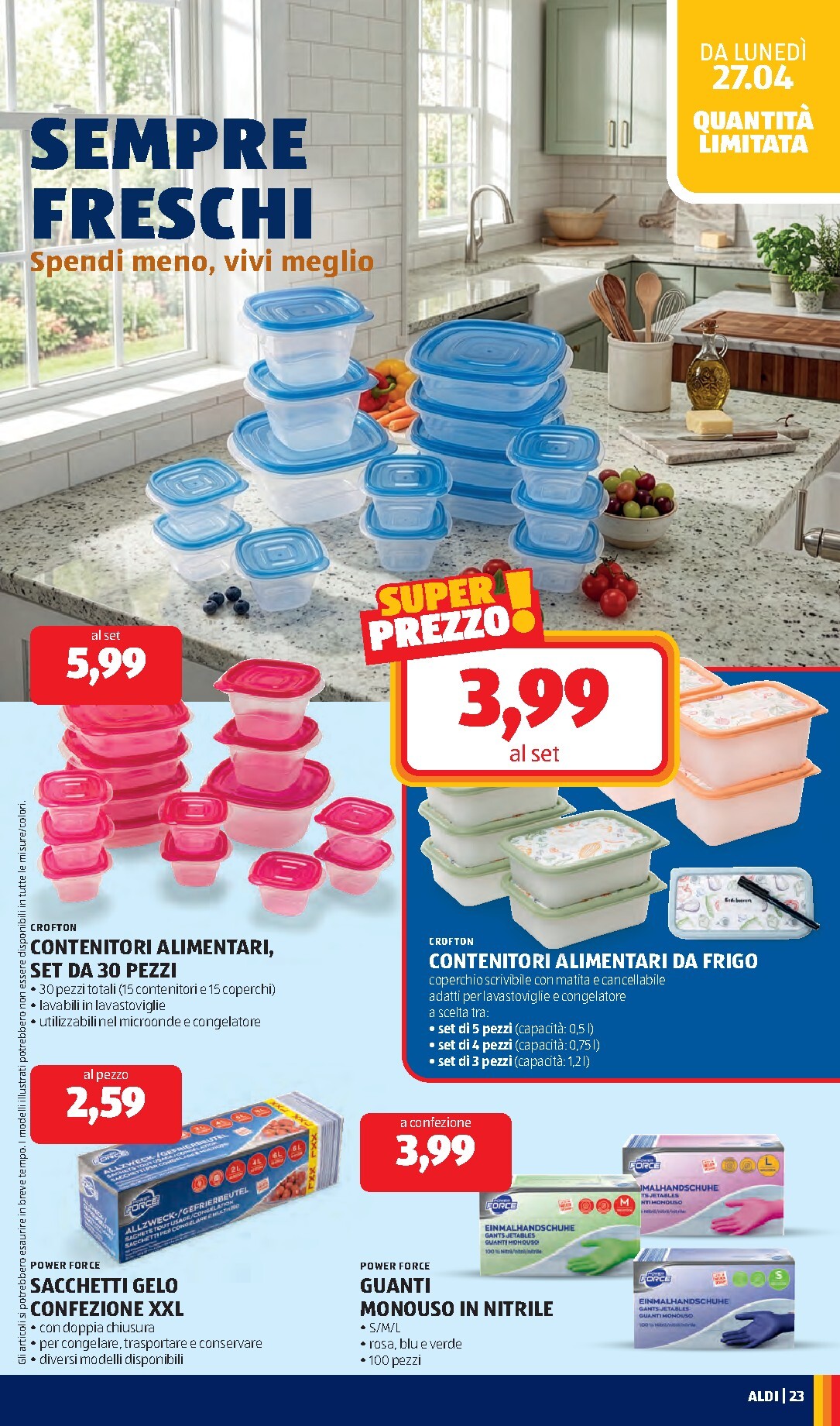 aldi - Volantino ALDI per la prossima settimana dal lunedì 27/04/2026 al domenica 03/05/2026 - page: 23