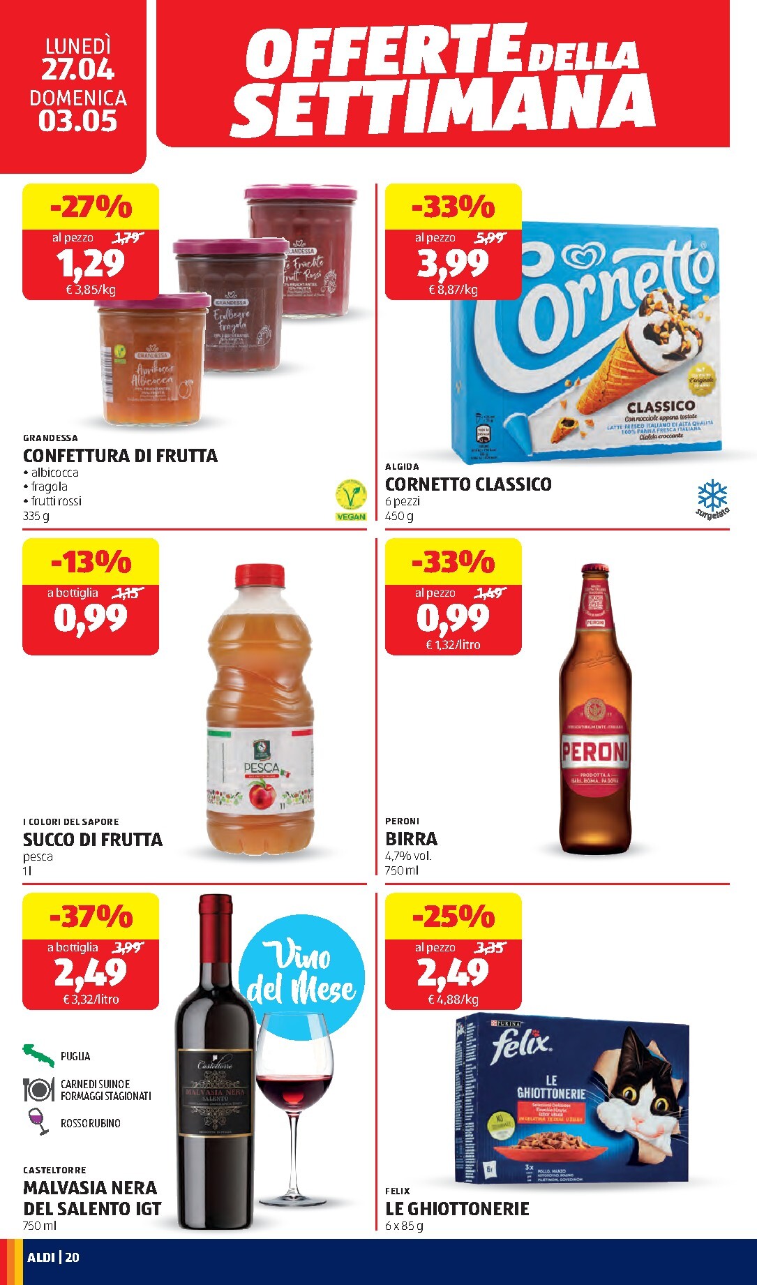 aldi - Volantino ALDI per la prossima settimana dal lunedì 27/04/2026 al domenica 03/05/2026 - page: 20