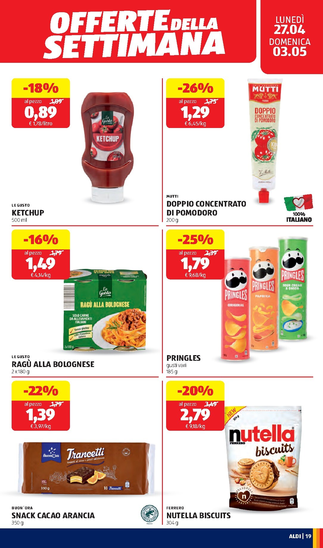 aldi - Volantino ALDI per la prossima settimana dal lunedì 27/04/2026 al domenica 03/05/2026 - page: 19