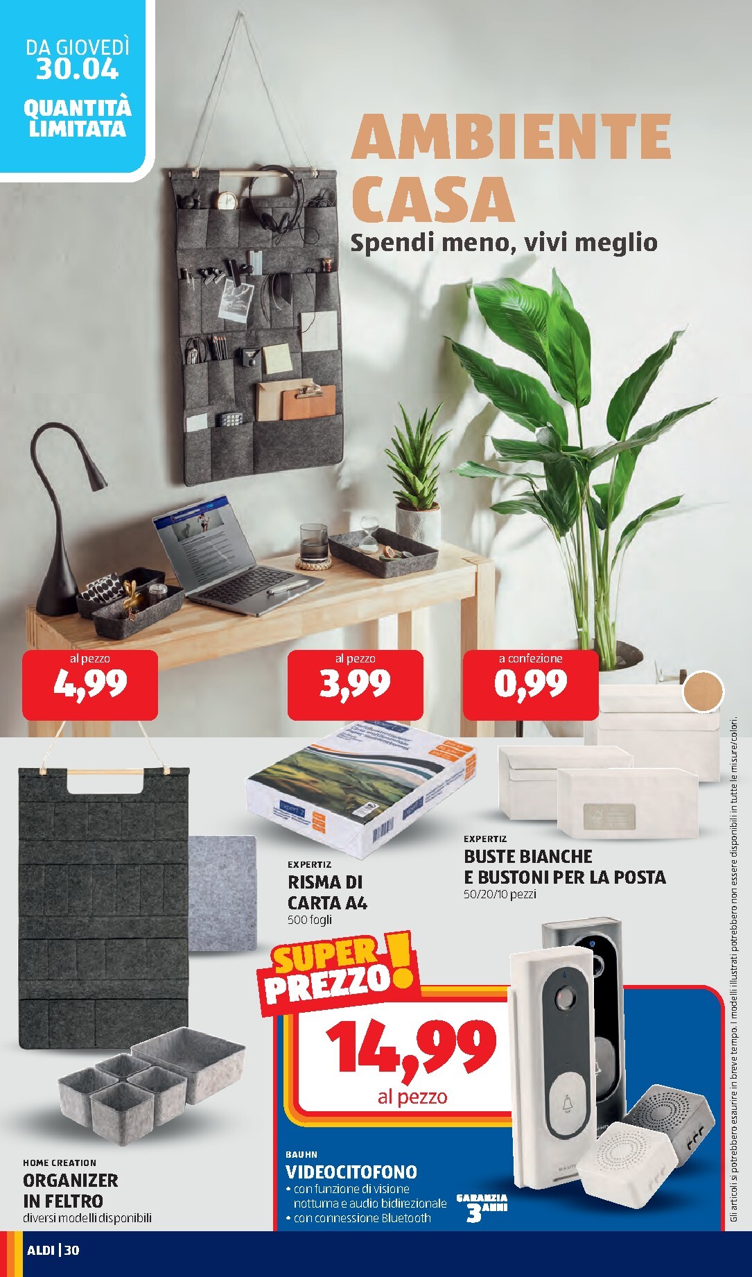 aldi - Volantino ALDI per la prossima settimana dal lunedì 27/04/2026 al domenica 03/05/2026 - page: 30
