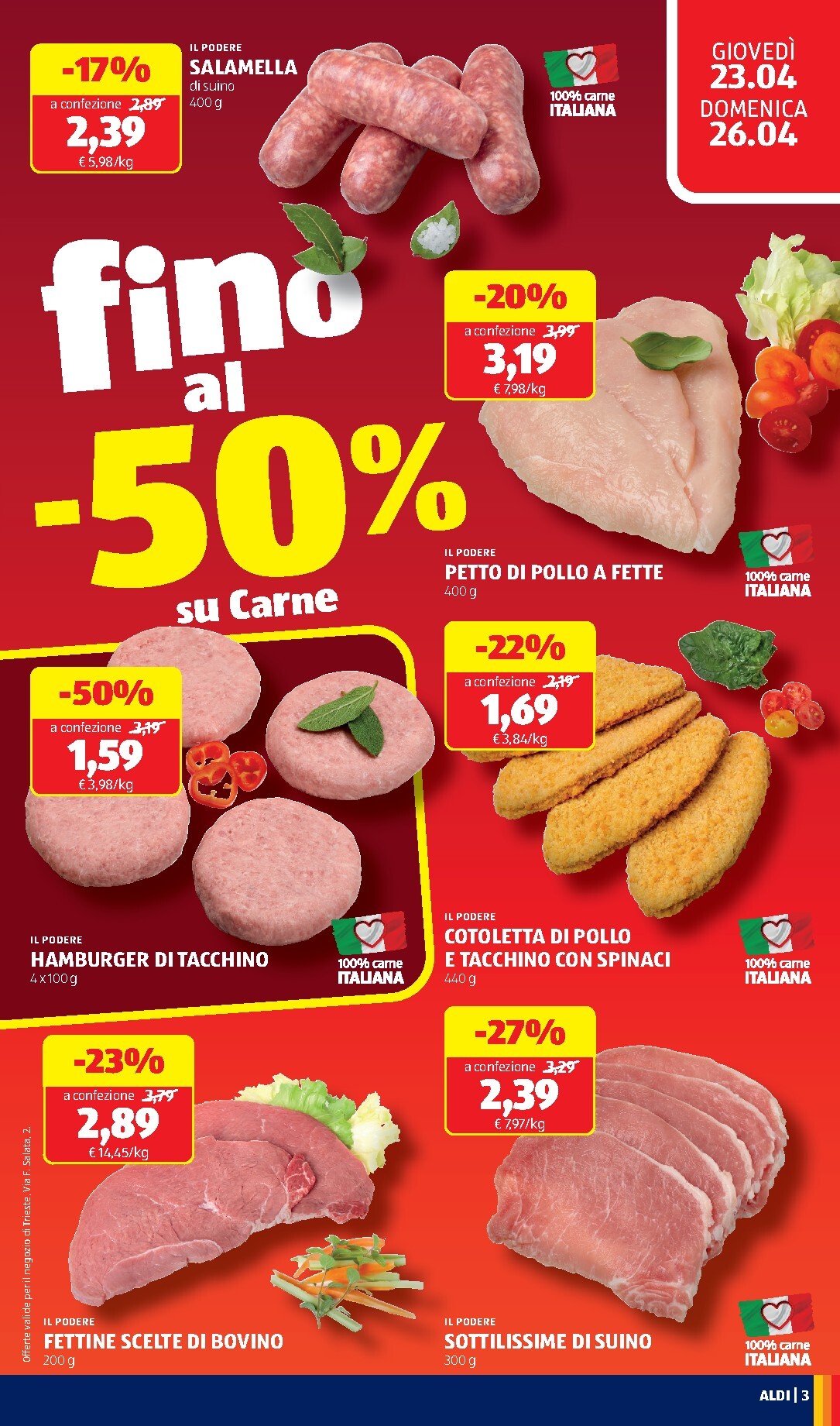 aldi - Volantino futuro ALDI - Nuovo Apertura Trieste valido dal giovedì 23/04/2026 al domenica 26/04/2026 - page: 3