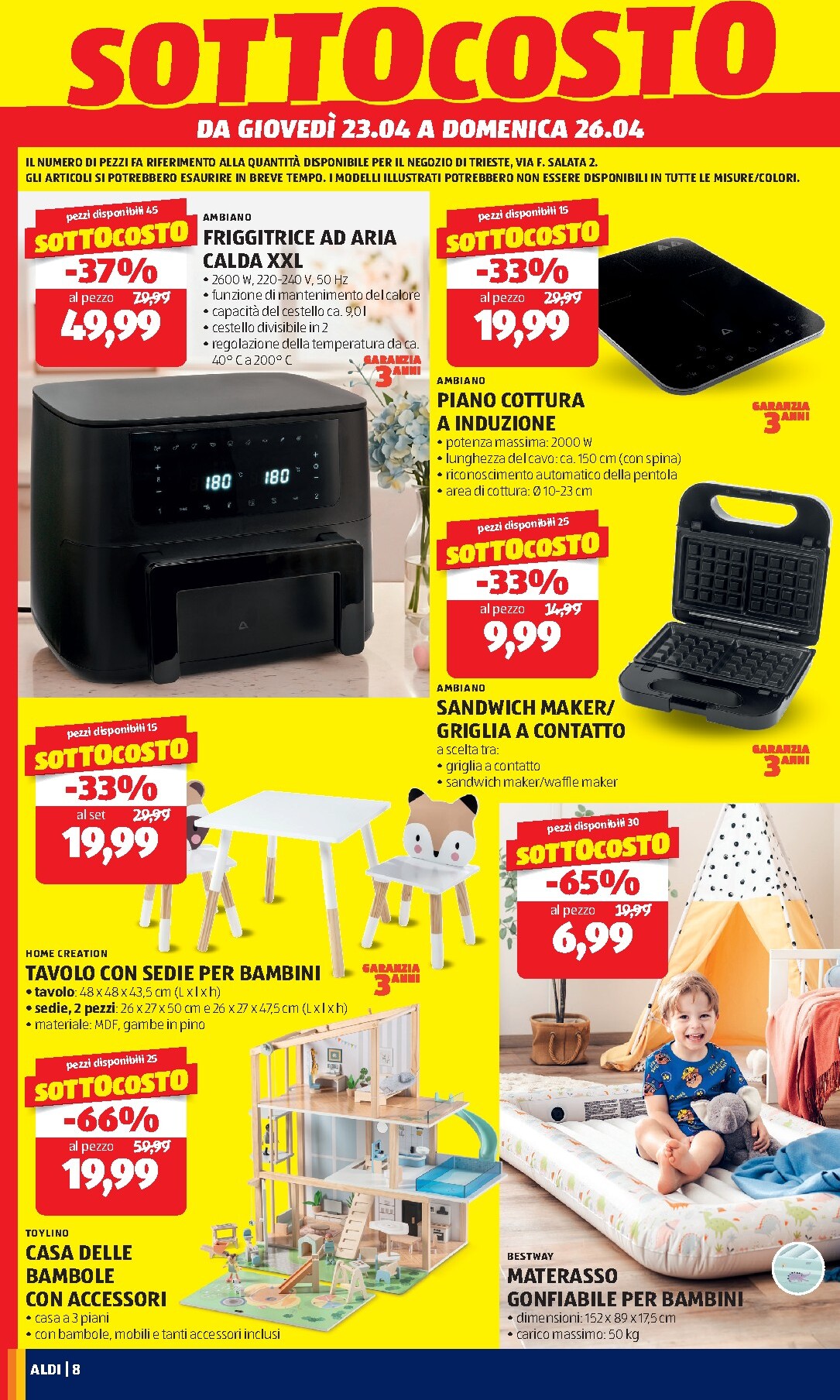aldi - Volantino futuro ALDI - Nuovo Apertura Trieste valido dal giovedì 23/04/2026 al domenica 26/04/2026 - page: 8